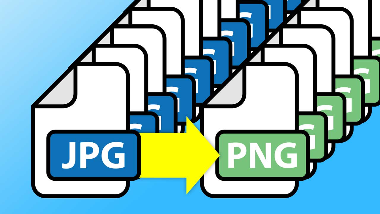 How To Batch Convert JPG To PNG In Photoshop CC